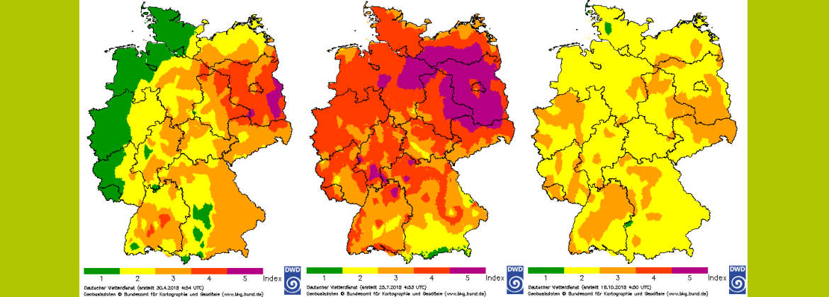 Waldbrandgefahrenindex des DWD